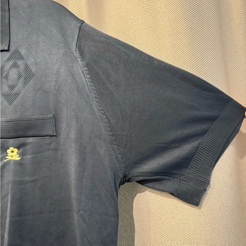 Montagut Paris Navy Polo Shirt Size 7 Mens Luxury Tennis Pocket